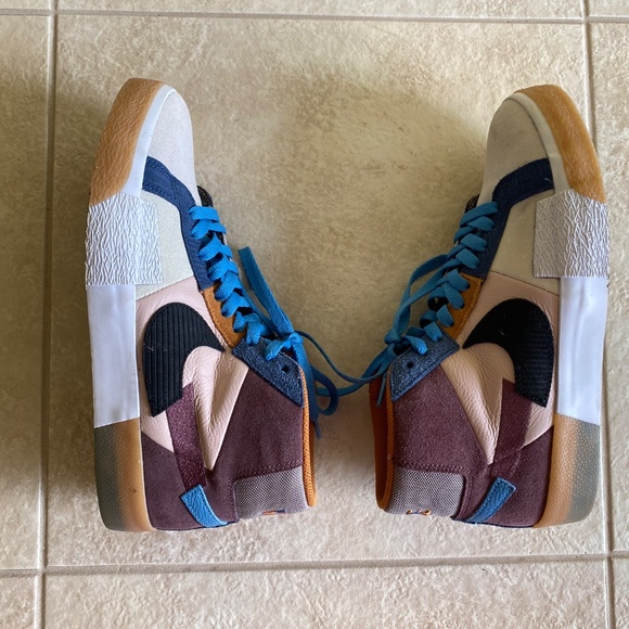 Nike SB Blazer Mid Premium Multi-Color Leather Mens 9 NEW In Box - Picture 4 of 7